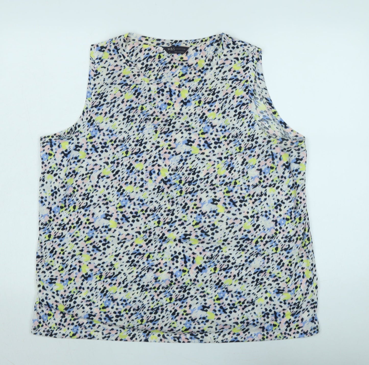 Womens UK Size 18 Marks and Spencer Multicoloured Basic T-Shirt
