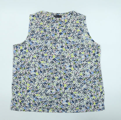 Womens UK Size 18 Marks and Spencer Multicoloured Basic T-Shirt