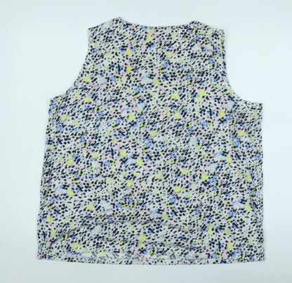 Womens UK Size 18 Marks and Spencer Multicoloured Basic T-Shirt