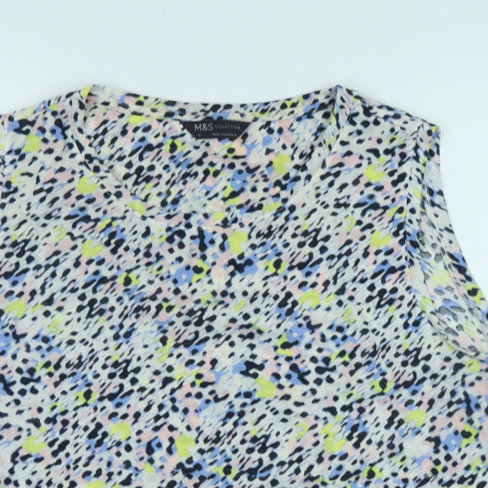 Womens UK Size 18 Marks and Spencer Multicoloured Basic T-Shirt