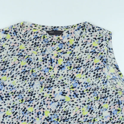 Womens UK Size 18 Marks and Spencer Multicoloured Basic T-Shirt