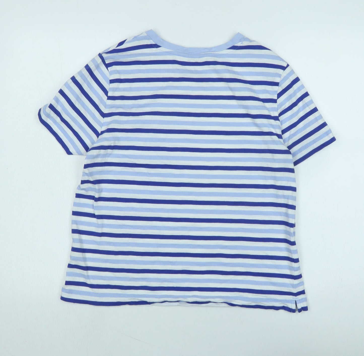 Womens UK Size 12 Marks and Spencer Blue Basic T-Shirt