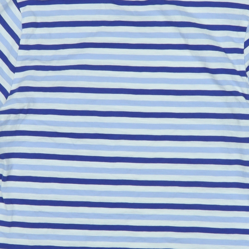 Womens UK Size 12 Marks and Spencer Blue Basic T-Shirt