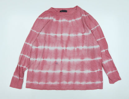 Womens UK Size 14 Marks and Spencer Pink Jersey T-Shirt
