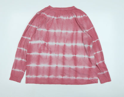 Womens UK Size 14 Marks and Spencer Pink Jersey T-Shirt