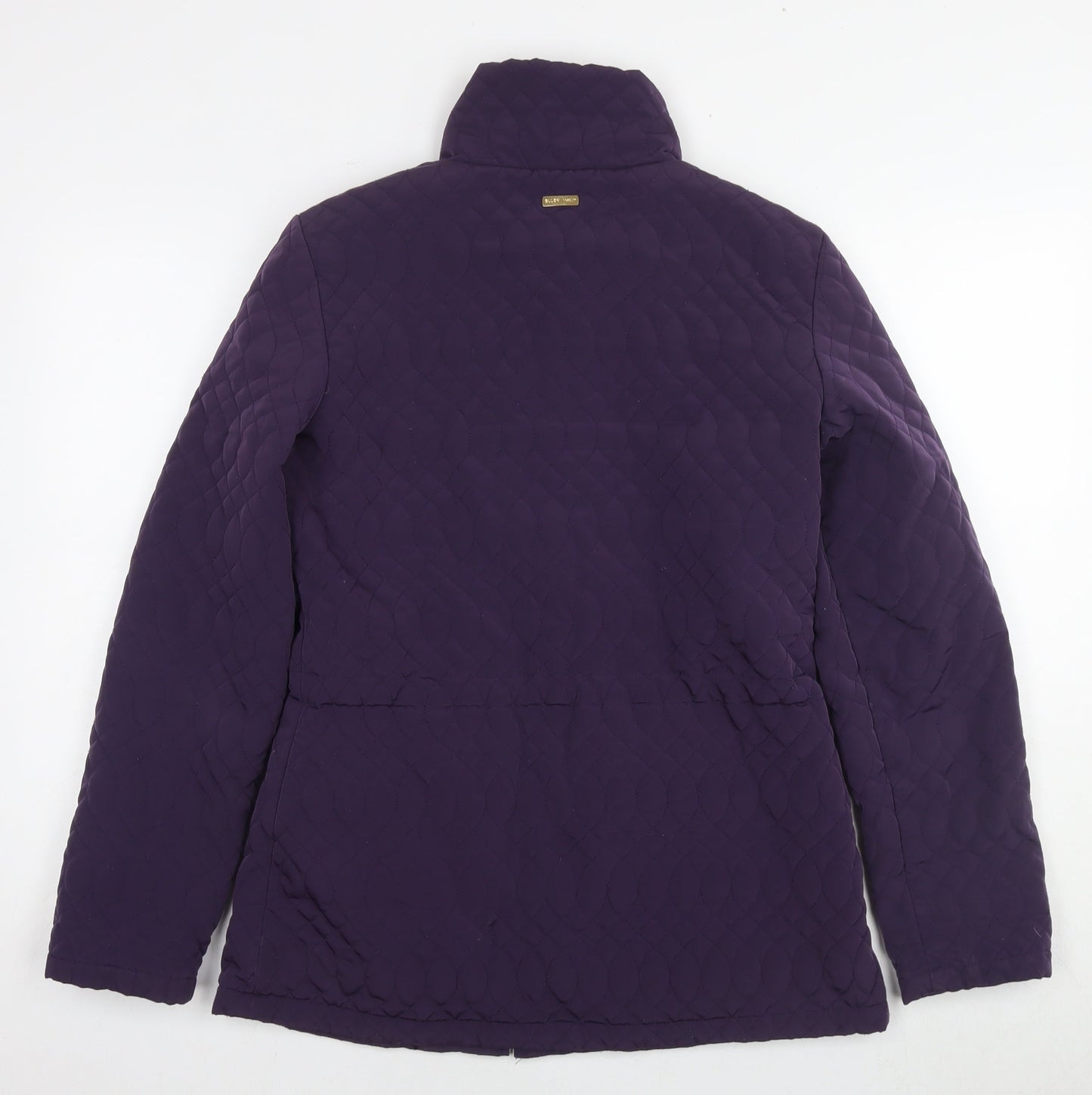 Womens UK Size S Ellen Tracy Purple Quilted Coat