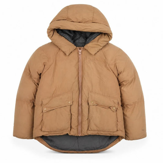 Missguided Womens Brown Puffer Jacket Jacket Size 10 Zip