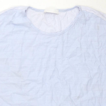 Womens UK Size 12 Per Una Blue Basic T-Shirt