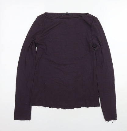 Womens UK Size 10 Marks and Spencer Purple Basic Blouse