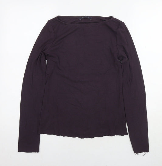Womens UK Size 10 Marks and Spencer Purple Basic Blouse
