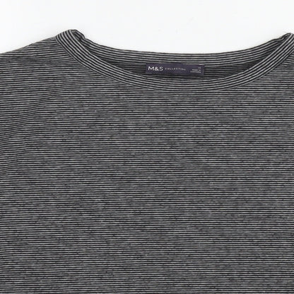 Womens UK Size 14 Marks and Spencer Grey Jersey T-Shirt