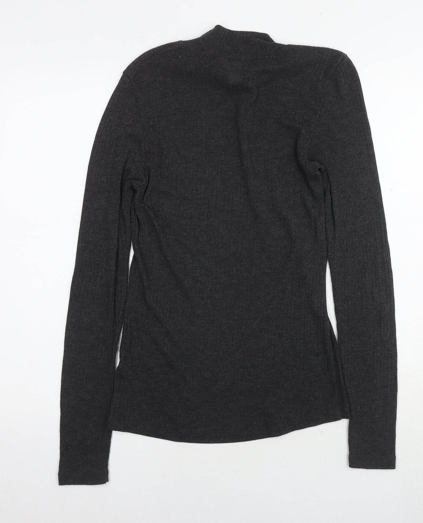 Womens UK Size M H&M Grey Jersey T-Shirt