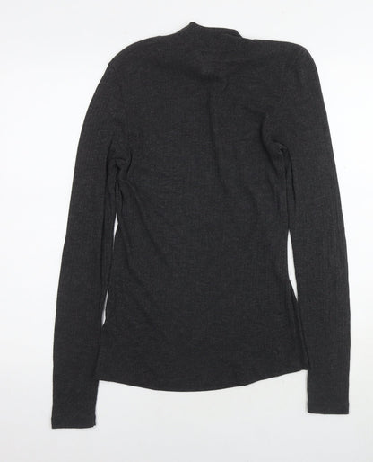 Womens UK Size M H&M Grey Jersey T-Shirt