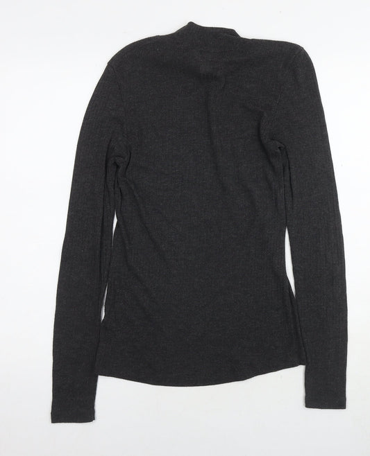 Womens UK Size M H&M Grey Jersey T-Shirt