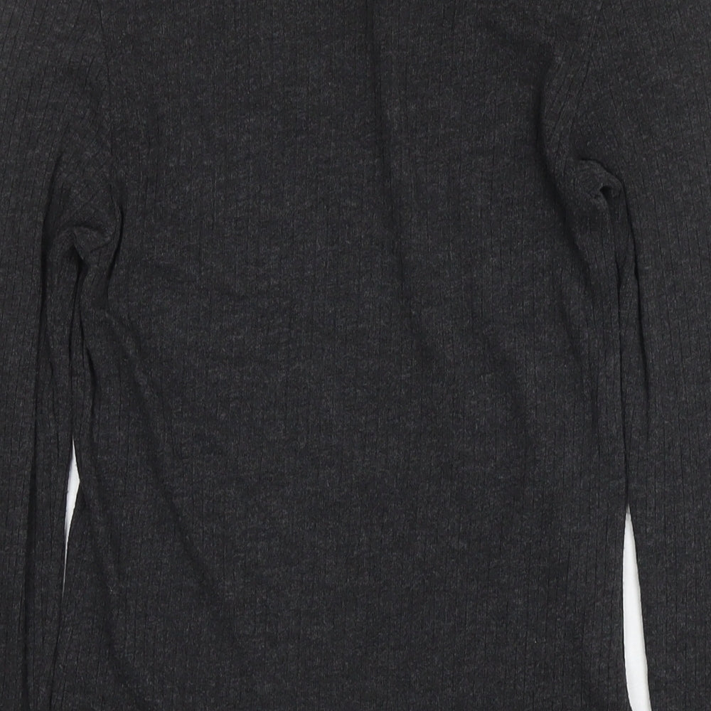 Womens UK Size M H&M Grey Jersey T-Shirt