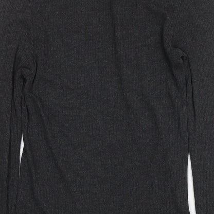 Womens UK Size M H&M Grey Jersey T-Shirt