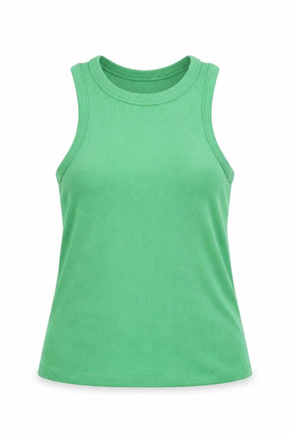 Womens UK Size 2XL Noisy may Green Basic Tank