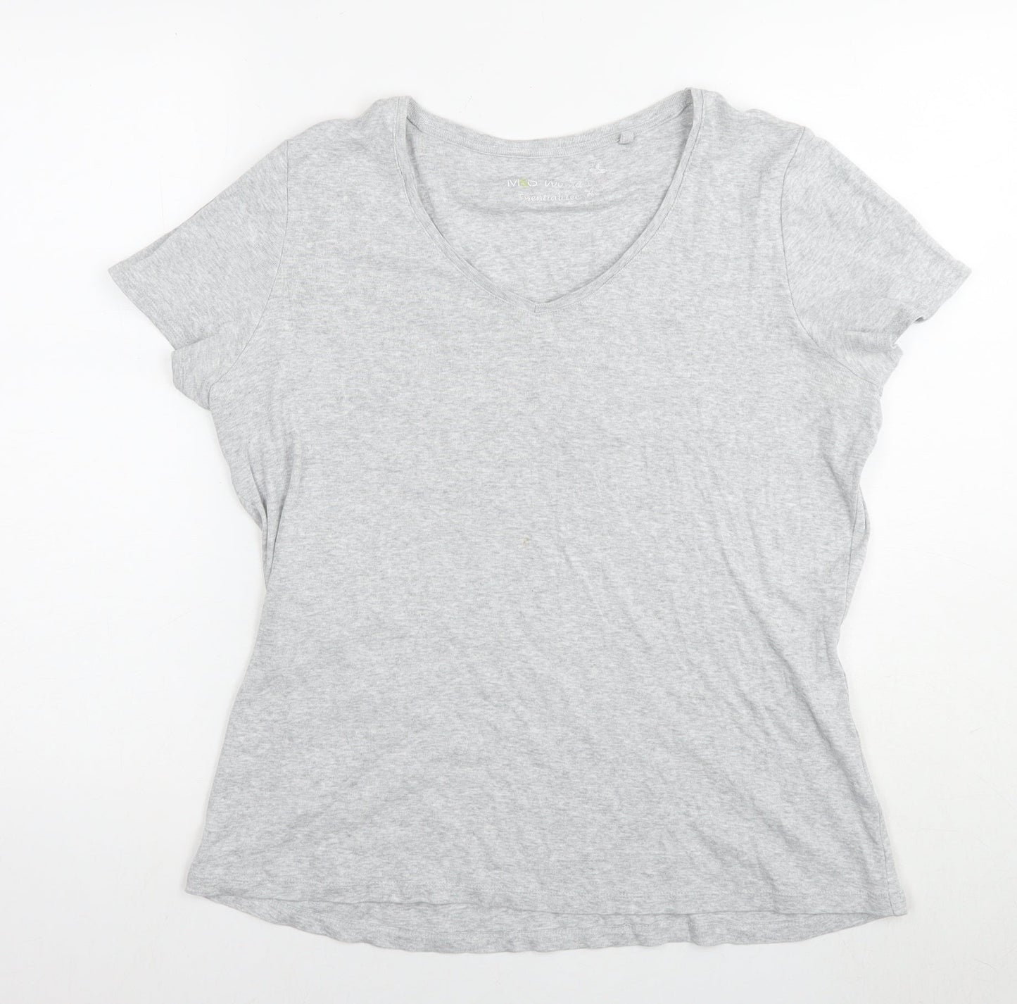 Womens UK Size 18 Marks and Spencer Grey Basic T-Shirt