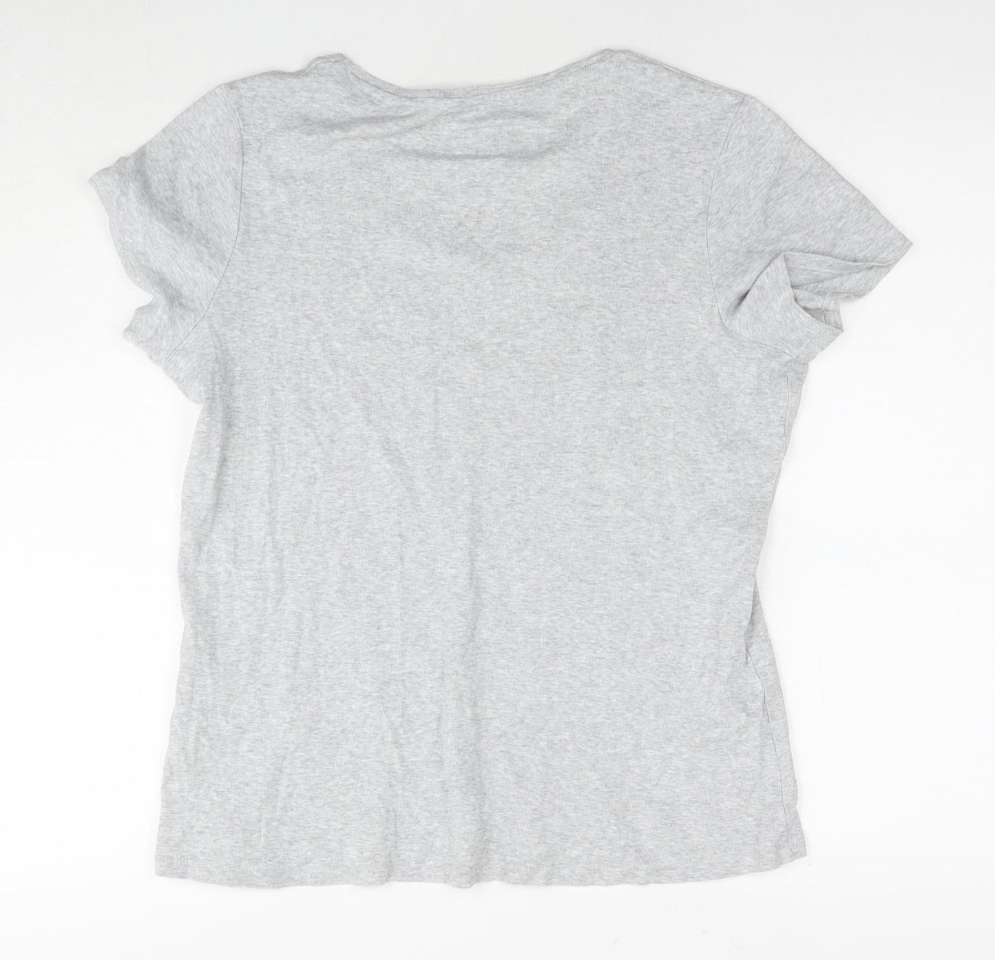 Womens UK Size 18 Marks and Spencer Grey Basic T-Shirt