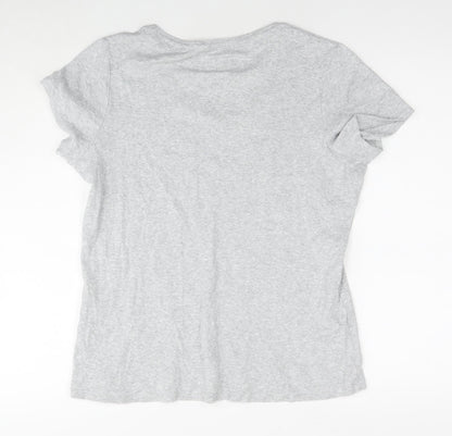 Womens UK Size 18 Marks and Spencer Grey Basic T-Shirt