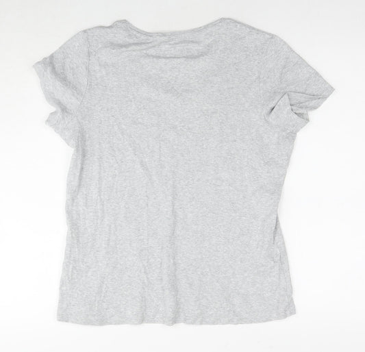 Womens UK Size 18 Marks and Spencer Grey Basic T-Shirt