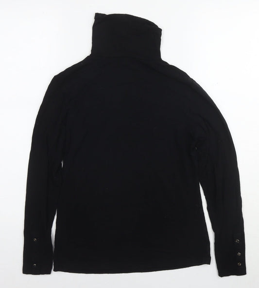 Womens UK Size 12 Dorothy Perkins Black Basic Blouse