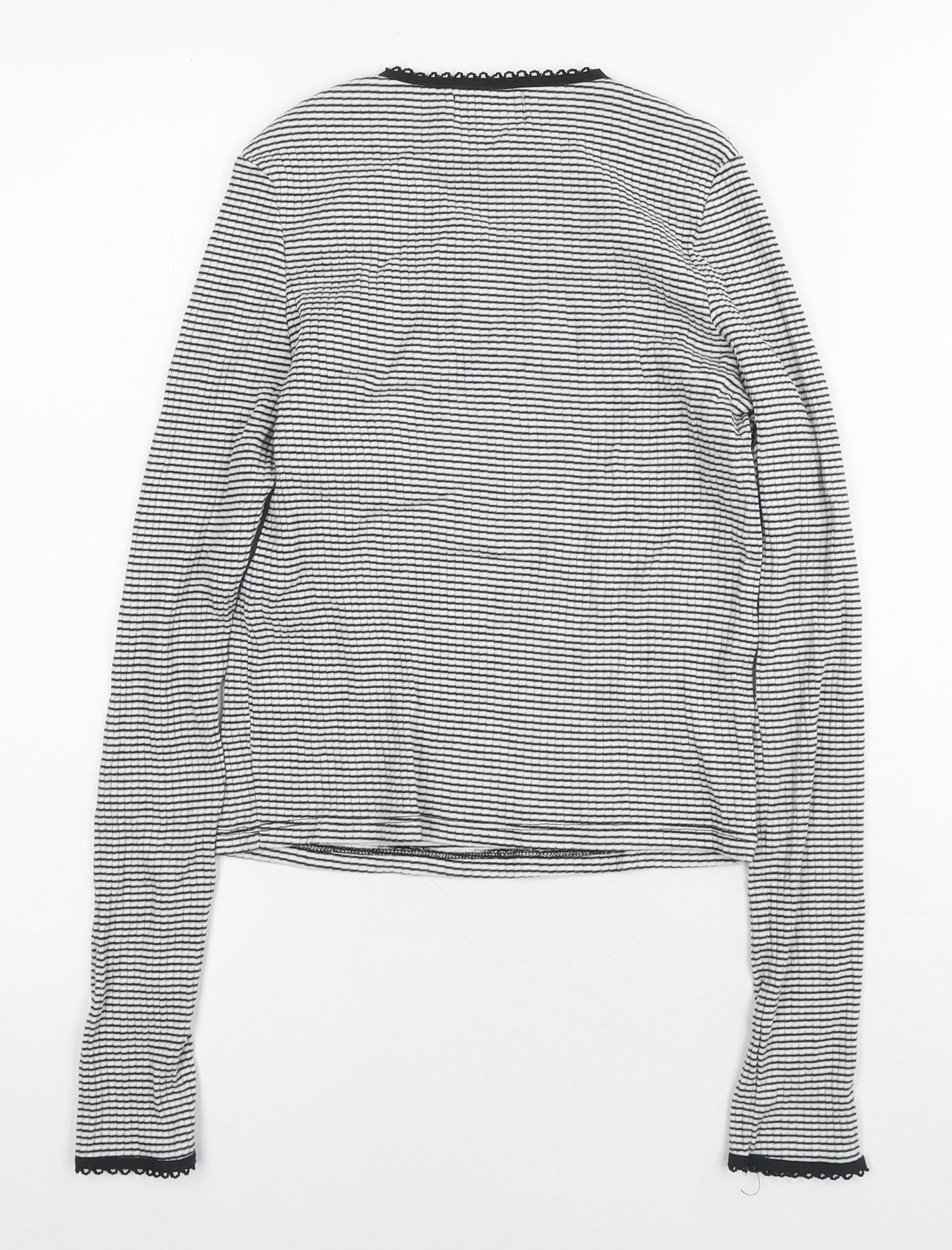 Womens UK Size 12 Topshop Black Basic Blouse