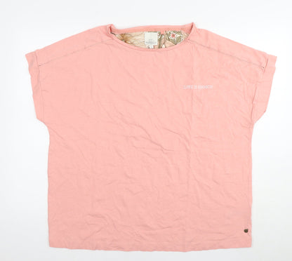 Womens UK Size L NEXT Pink Basic T-Shirt