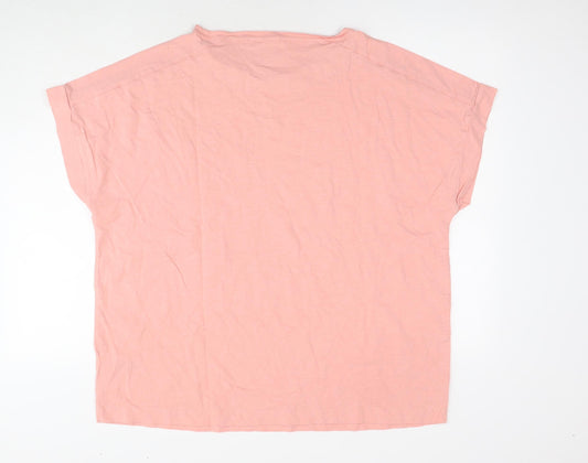 Womens UK Size L NEXT Pink Basic T-Shirt