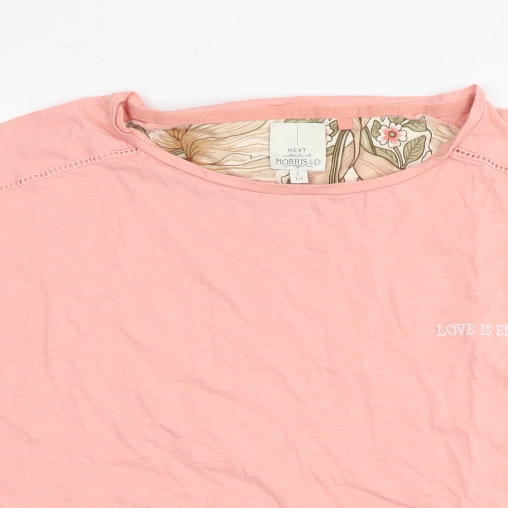 Womens UK Size L NEXT Pink Basic T-Shirt