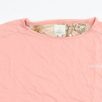 Womens UK Size L NEXT Pink Basic T-Shirt