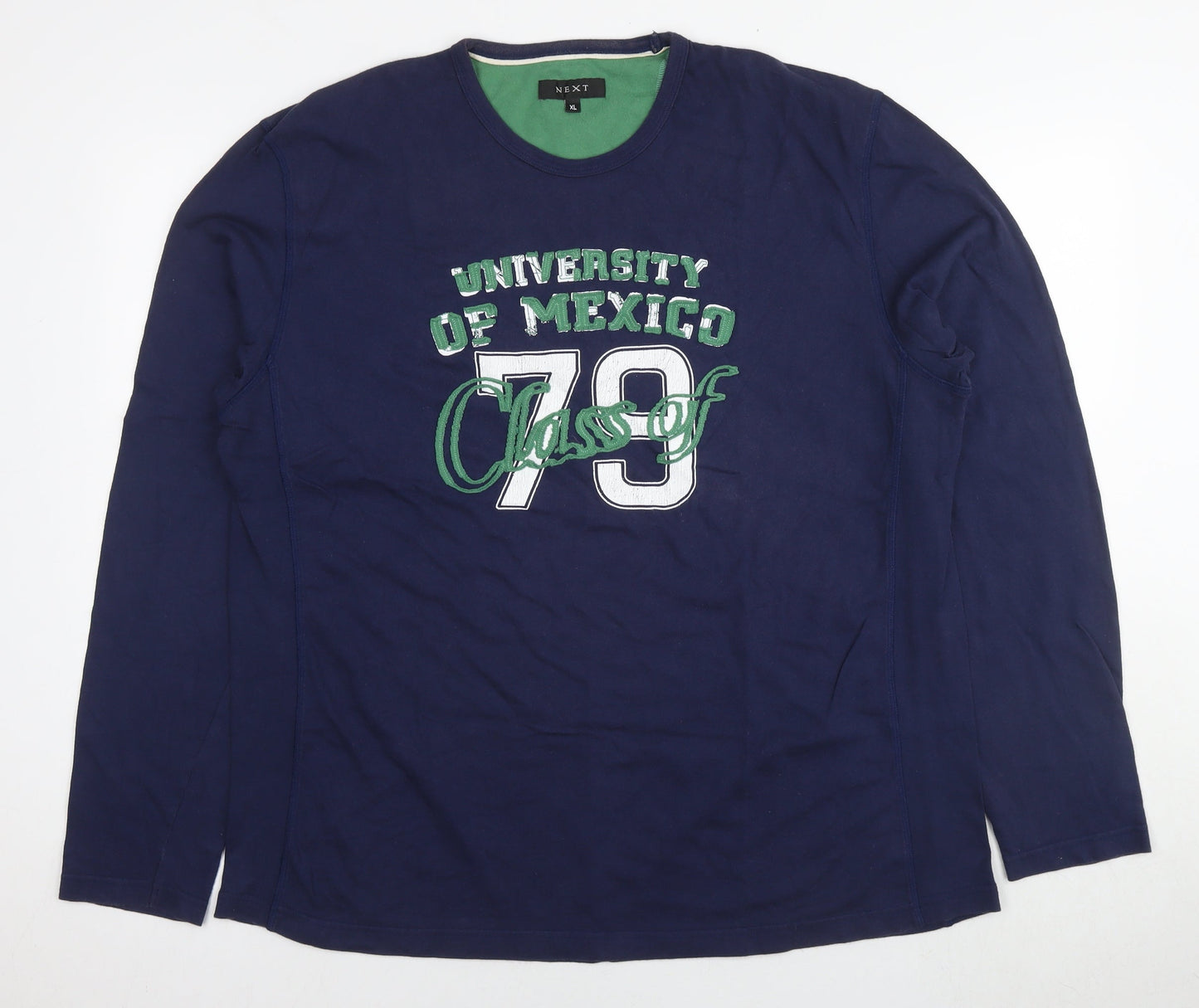 Mens UK Size XL NEXT Blue Pullover Sweatshirt