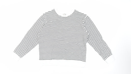 Womens UK Size XS Marks and Spencer White Pullover Sweatshirt