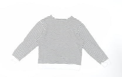 Womens UK Size XS Marks and Spencer White Pullover Sweatshirt