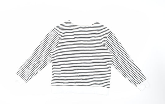 Womens UK Size XS Marks and Spencer White Pullover Sweatshirt