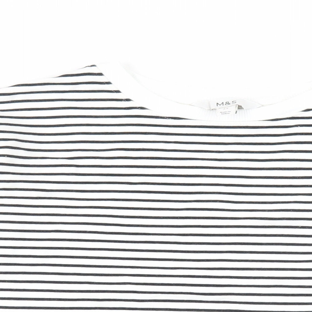 Womens UK Size XS Marks and Spencer White Pullover Sweatshirt