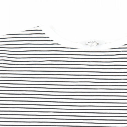 Womens UK Size XS Marks and Spencer White Pullover Sweatshirt