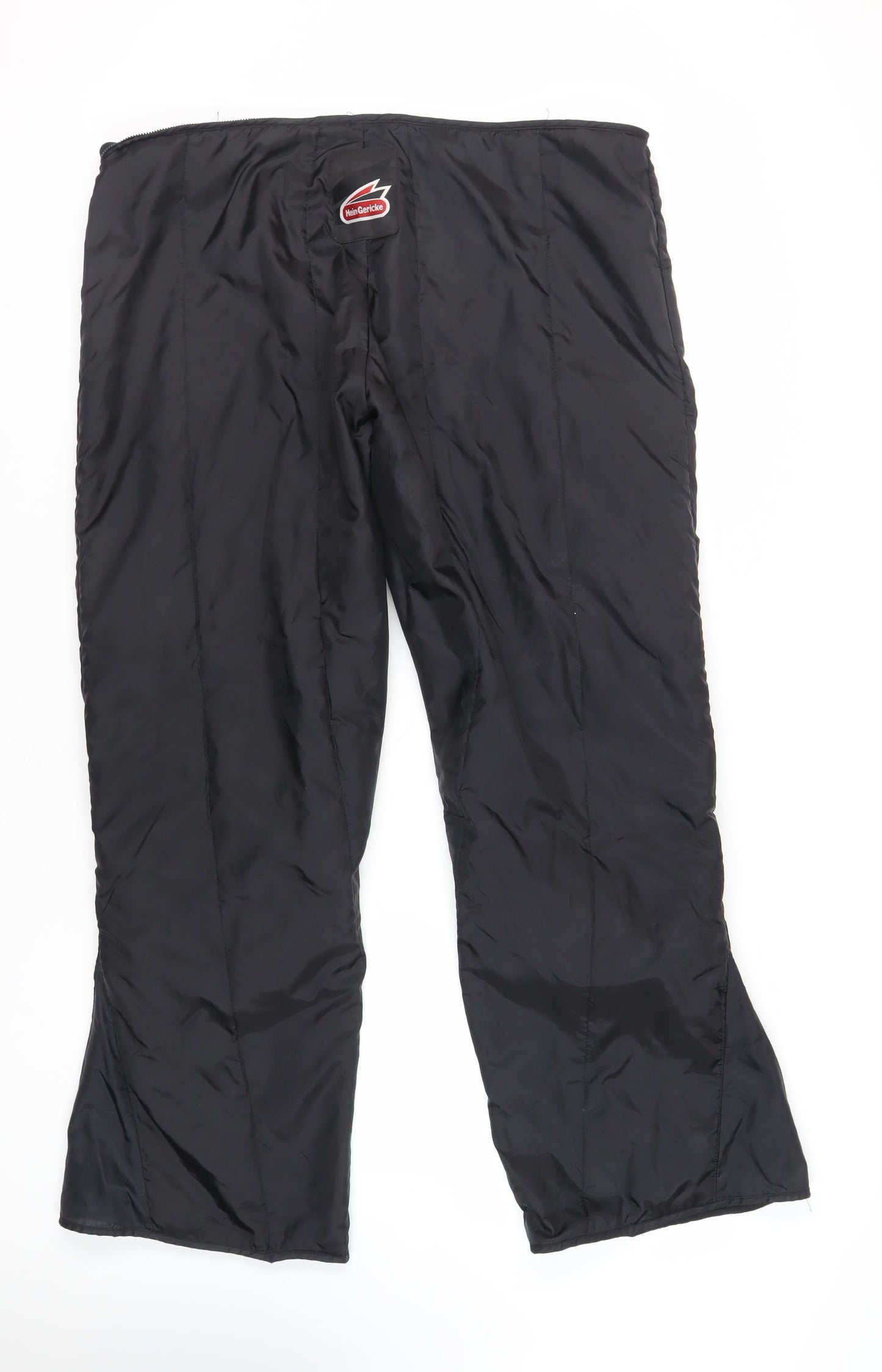 Hein Gericke Mens Black Polyester Trousers Size 2XL L31 in Regular Zip - Motorcycle Trousers Lining