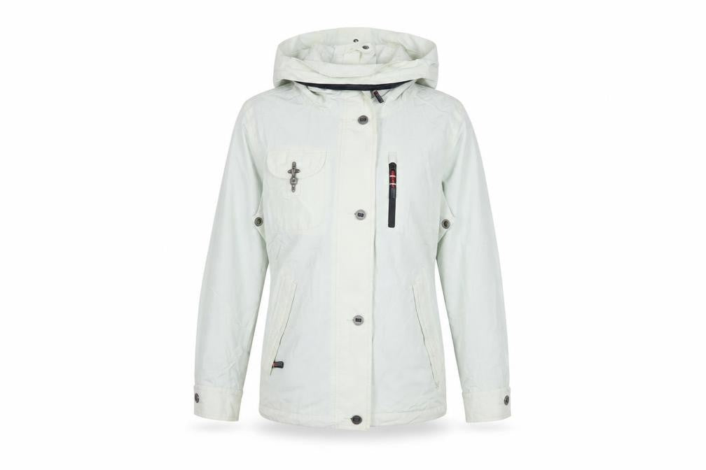 Womens UK Size 10 Crew Clothing Ivory Varsity Jacket