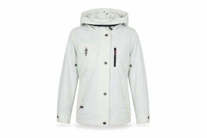 Womens UK Size 10 Crew Clothing Ivory Varsity Jacket