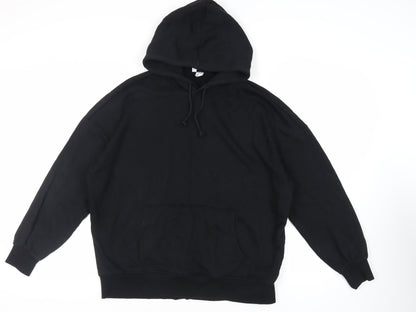 Mens UK Size L Divided by H&M Black Pullover Hoodie