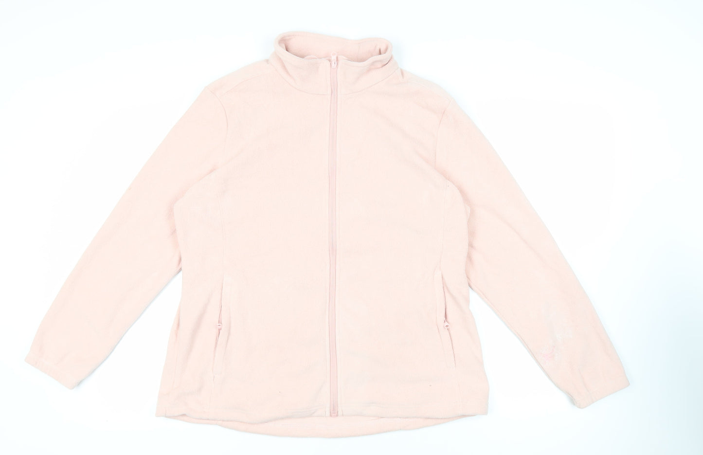 Outdoor Ventures Womens Pink Jacket Size 16 Zip - Zipped Pockets