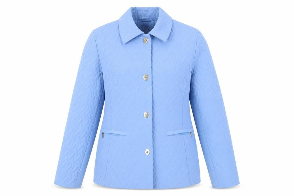 Womens UK Size S Talbots Blue Quilted Coat