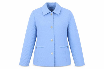 Womens UK Size S Talbots Blue Quilted Coat