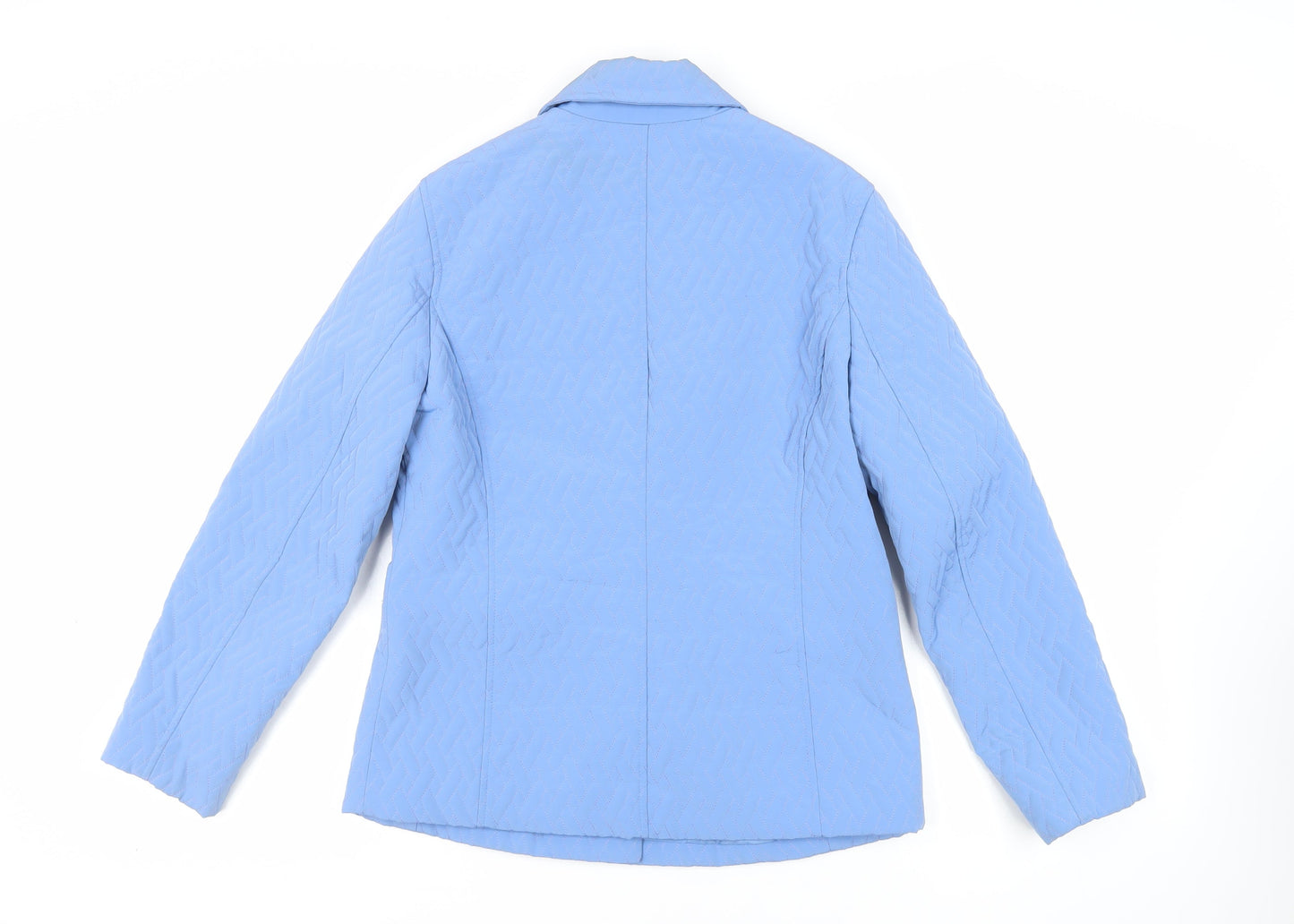 Womens UK Size S Talbots Blue Quilted Coat