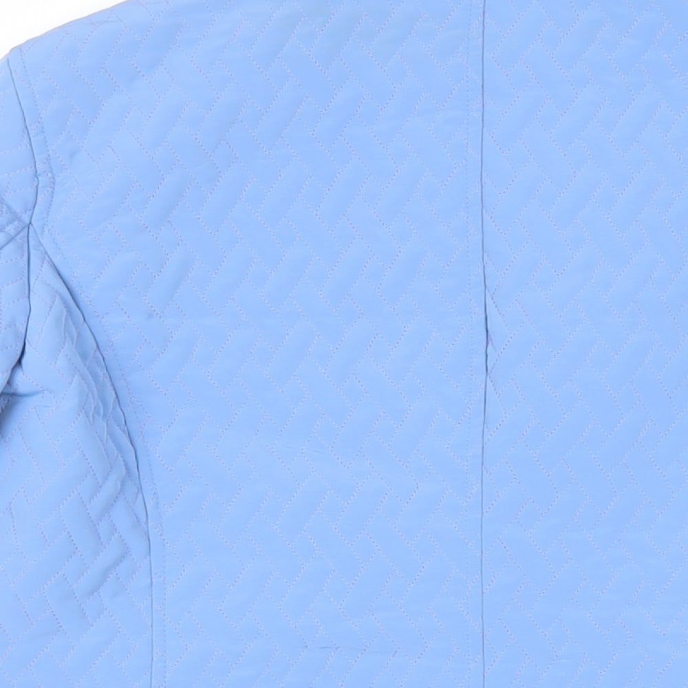 Womens UK Size S Talbots Blue Quilted Coat