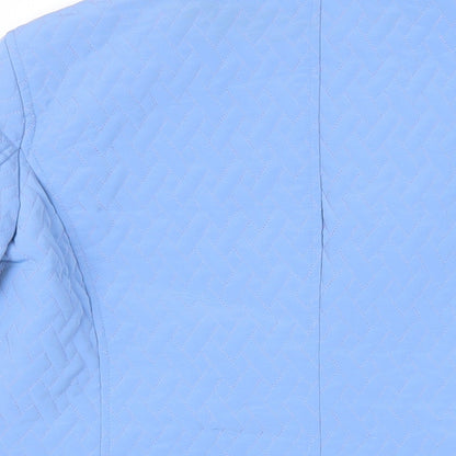 Womens UK Size S Talbots Blue Quilted Coat