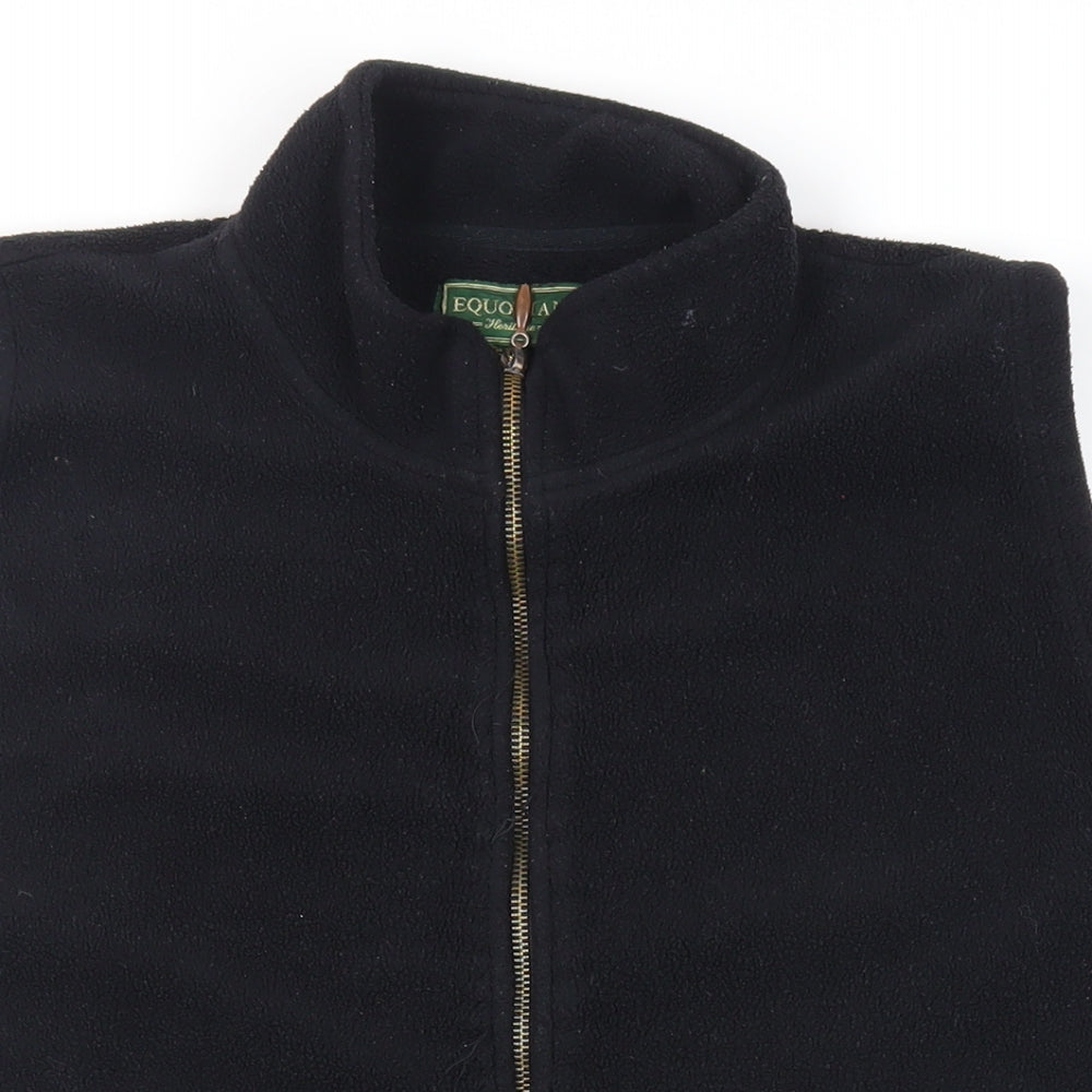Womens UK Size M Equorian Black Gilet