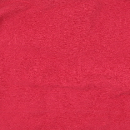 Oxylane Womens Pink Polyester Pullover Sweatshirt Size L Zip - Logo