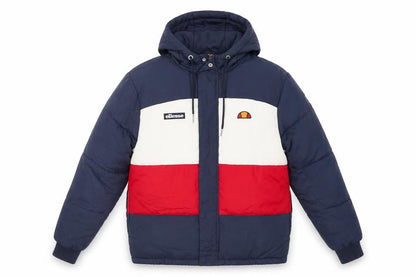 Ellesse Mens Blue Puffer Jacket Jacket Size S Zip - Logo Hooded